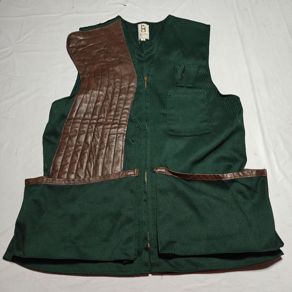 Vintage Bob Allen Shooting Vest Mens  Canvas Gun Club Hunting Size M